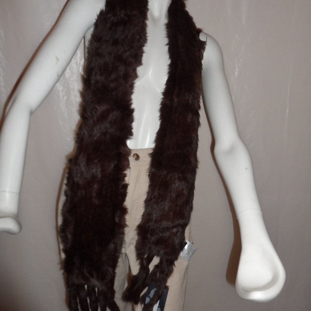 SCARVES&WRAPS ORWELL 100%RABBIT FUR NWT
